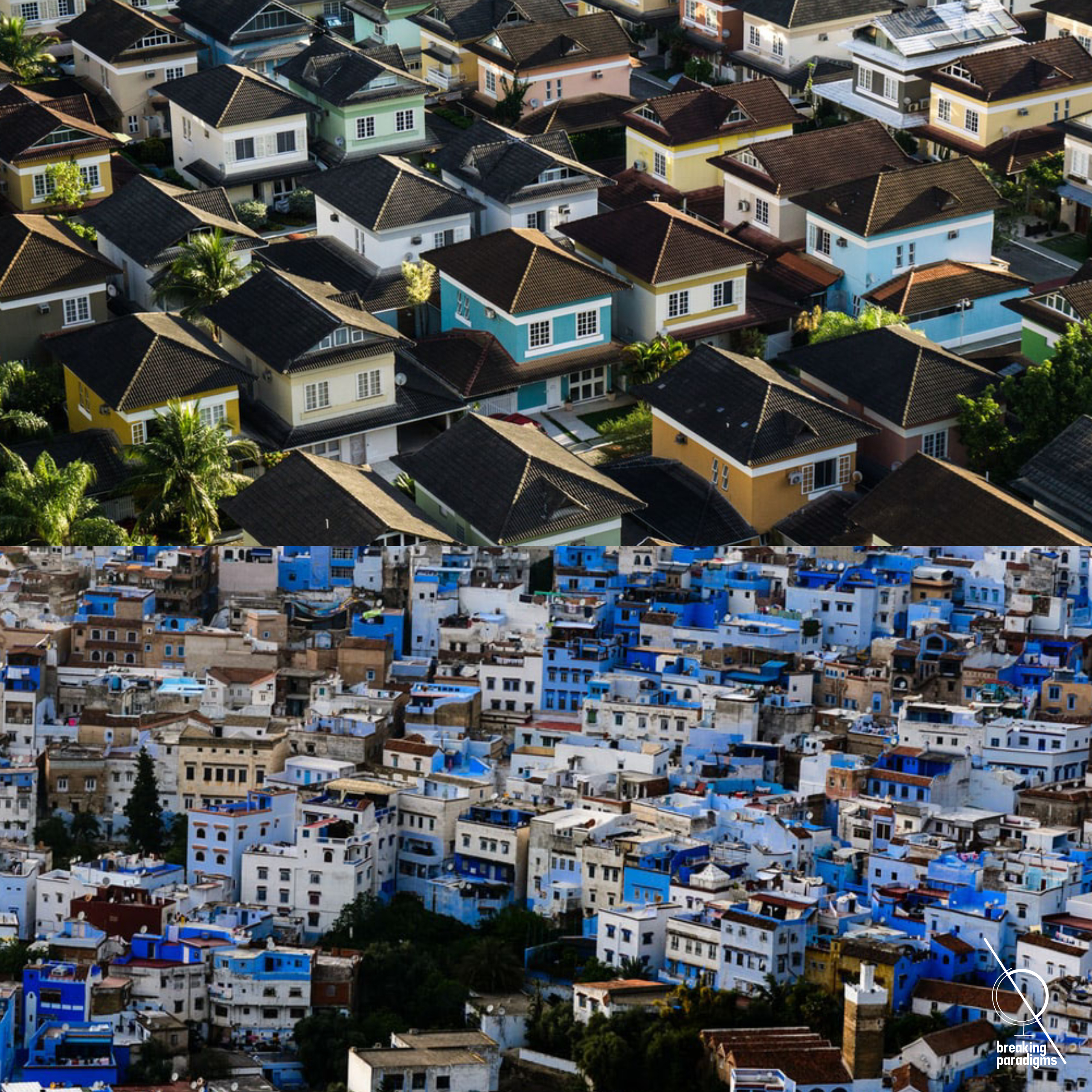 Informal and formal settlements in two pictures